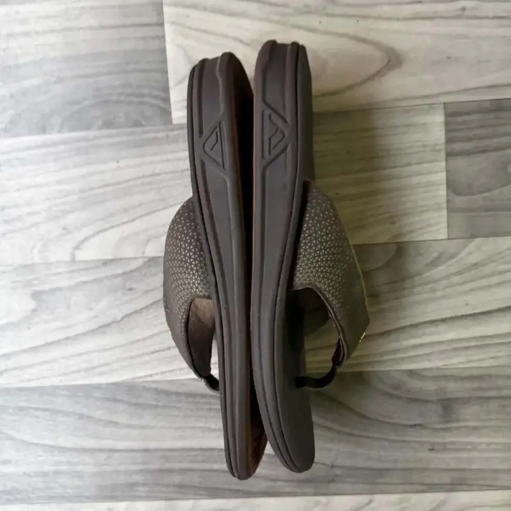 Reef Brown Surf Flip Flops Sandals Size 10